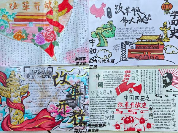 3.13雷锋精神研习社开展“四史系列改革开放史”手抄报活动新闻稿图片2.jpg