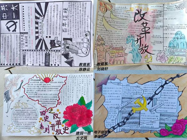 3.13雷锋精神研习社开展“四史系列改革开放史”手抄报活动新闻稿 图片1.jpg